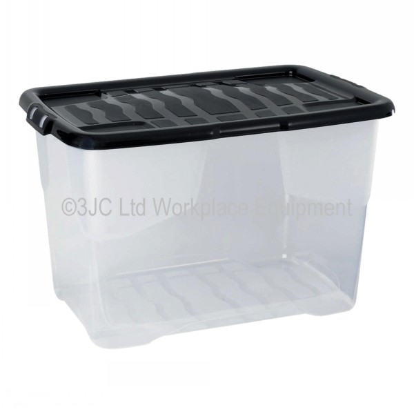 Strata Curve Plastic Storage Box & Lid Size 5 (65 Litre) 3JC